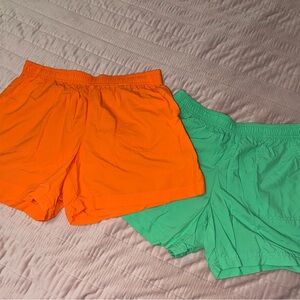 Columbia Orange and Green Shorts Duo